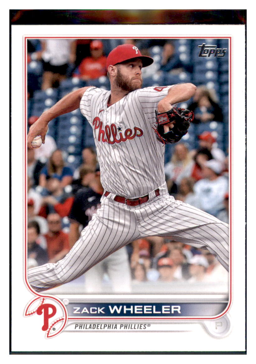 2022 Topps Zack Wheeler    Philadelphia Phillies #249 Baseball
  card   BMB1A simple Xclusive Collectibles