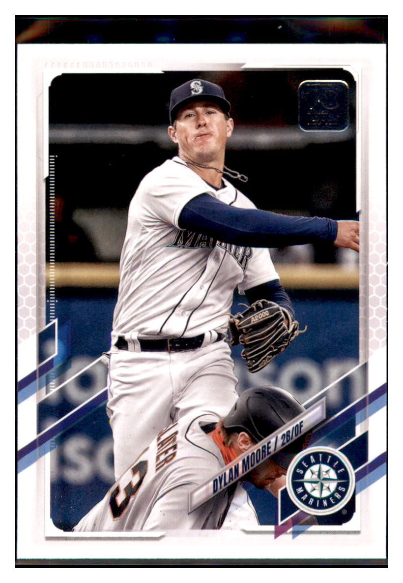 2021 Topps Update Dylan Moore    Seattle Mariners #US228 Baseball
  card   BMB1A simple Xclusive Collectibles