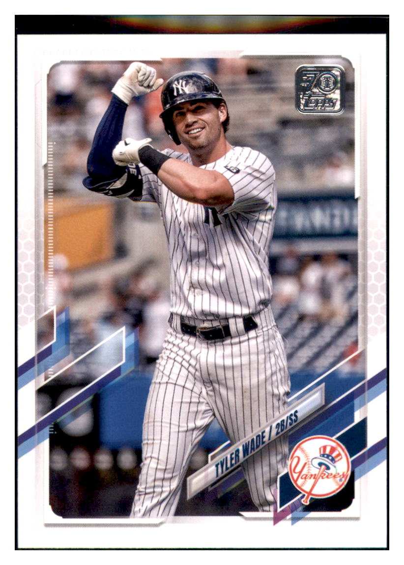 2021 Topps Update Tyler Wade    New York Yankees #US115 Baseball
  card   BMB1A simple Xclusive Collectibles