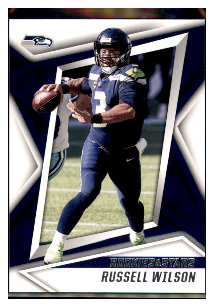 2021 Rookies and Stars Russell Wilson Football card   BMB1B simple Xclusive Collectibles   