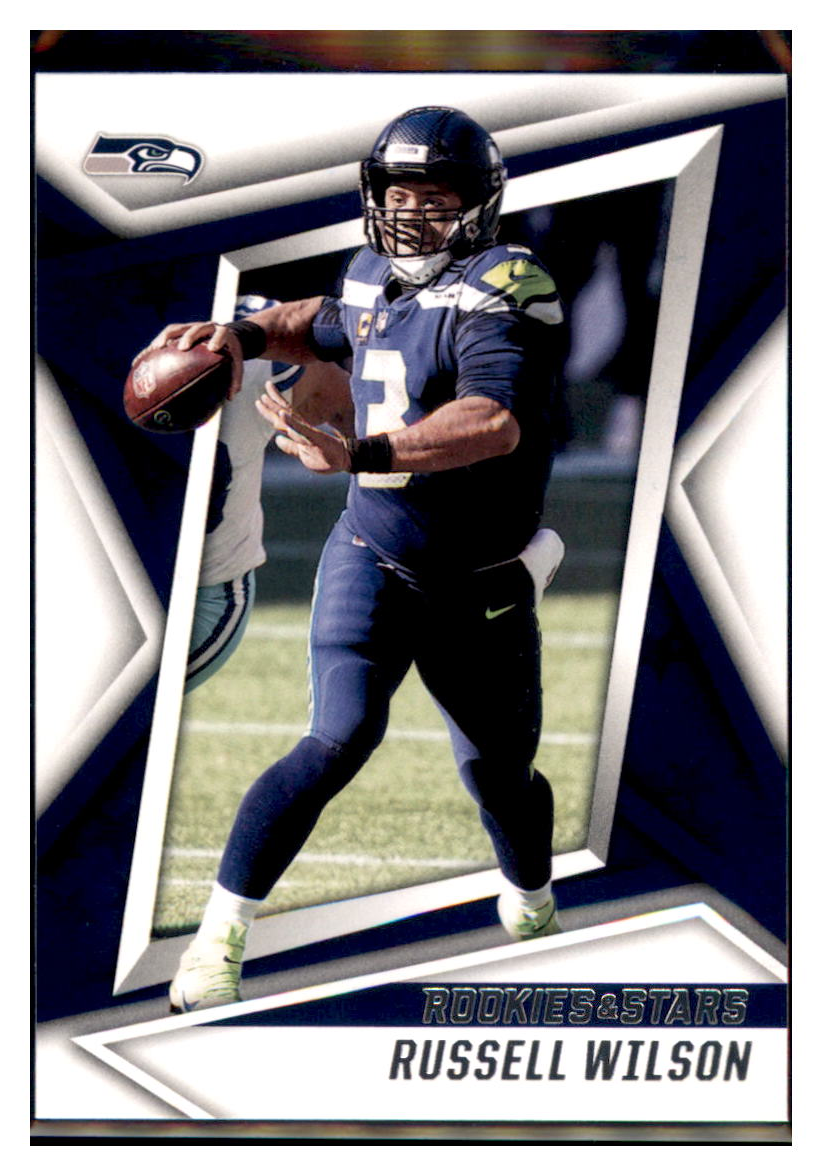 2021 Rookies and Stars Russell Wilson Football card BMB1B simple Xclusive Collectibles