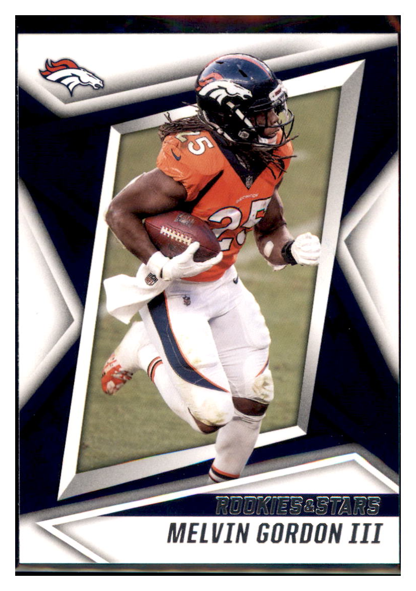 2021 Panini Rookies & Stars Melvin Gordon III Denver Broncos Football card BMB1B simple Xclusive Collectibles