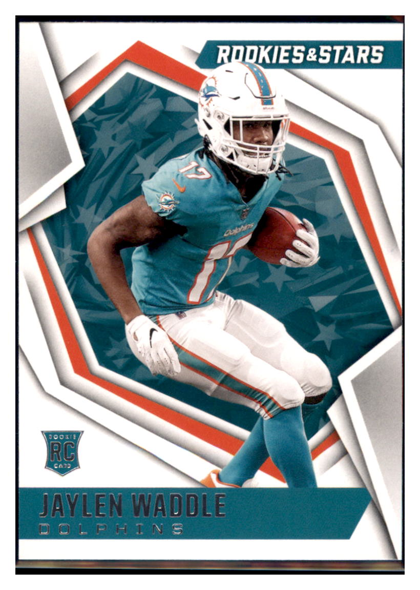 2021 Panini Rookies & Stars Jaylen Waddle Miami Dolphins #108 Football
card BMB1B simple Xclusive Collectibles