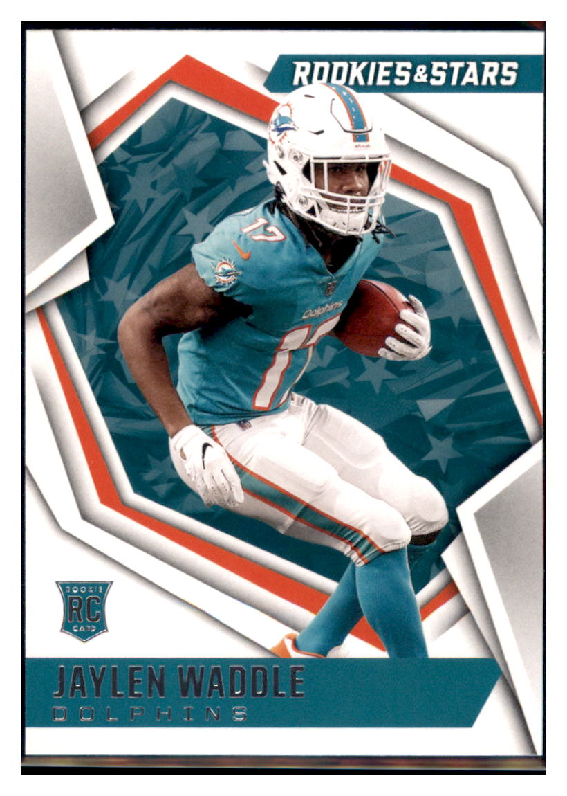 2021 Panini Rookies & Stars Jaylen Waddle Miami Dolphins #108 Football card  GMMGD