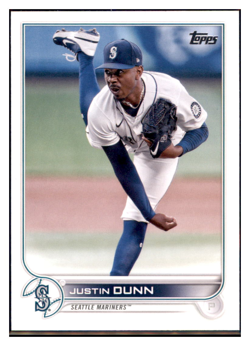 2022 Topps 1st Edition Justin Dunn Seattle Mariners #185 Baseball card BMB1B simple Xclusive Collectibles