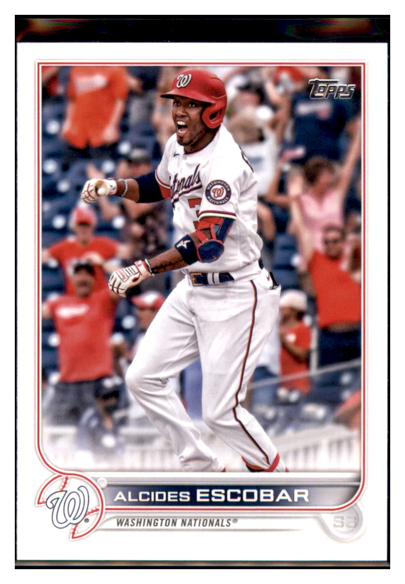 2022 Topps Alcides Escobar Washington Nationals #116 Baseball
card BMB1B simple Xclusive Collectibles