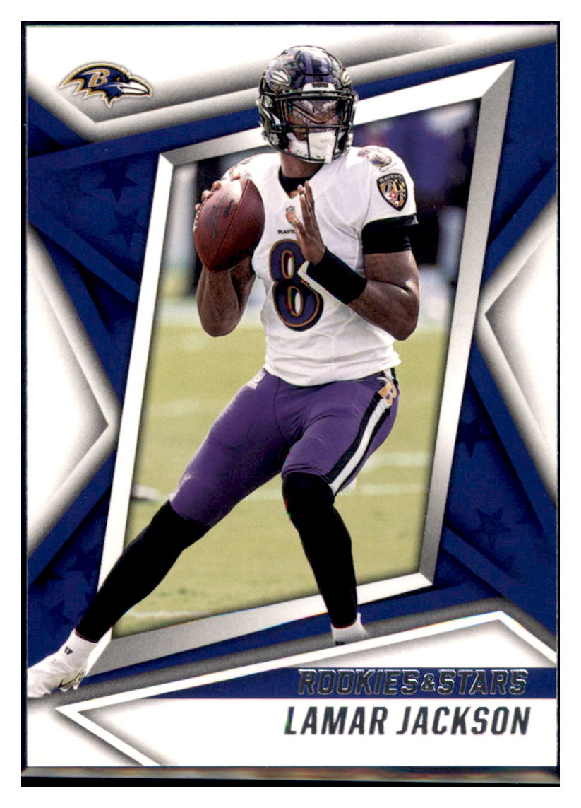 2021 Panini Rookies & Stars Lamar Jackson Football card BMB1B simple Xclusive Collectibles