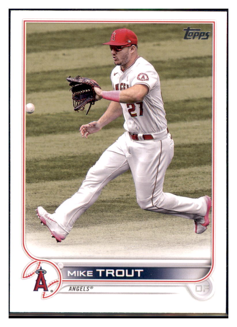 2022 Topps Mike Trout Los Angeles Angels #27 Baseball card BMB1B simple Xclusive Collectibles