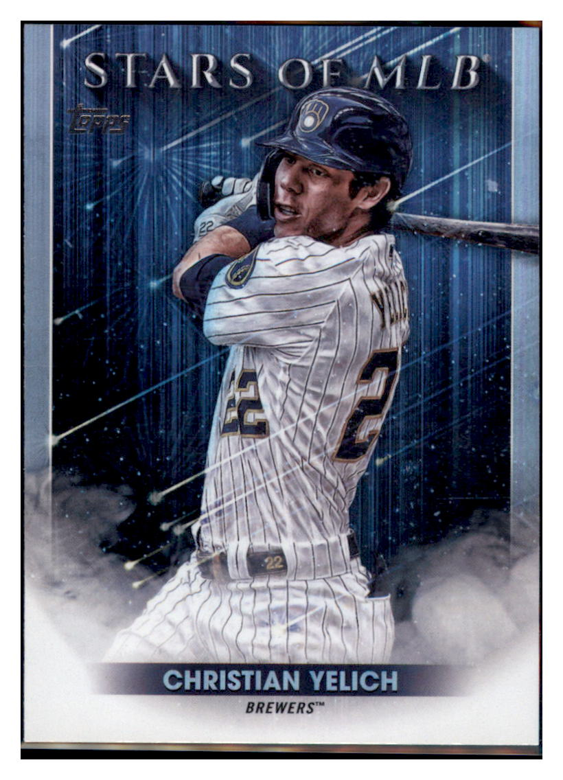 2022 Topps Christian Yelich Milwaukee Brewers #SMLB-11 Baseball
card BMB1B simple Xclusive Collectibles