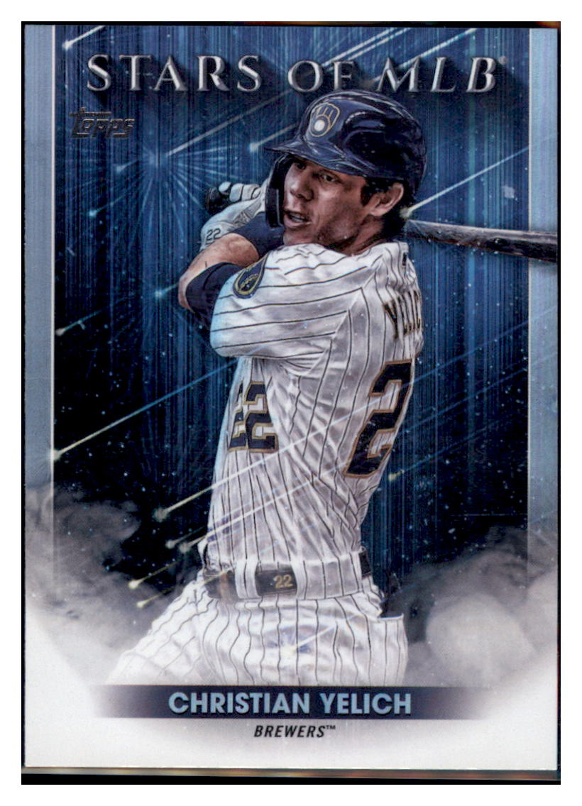 2022 Topps Christian Yelich    Milwaukee Brewers #SMLB-11 Baseball
  card   BMB1B simple Xclusive Collectibles   