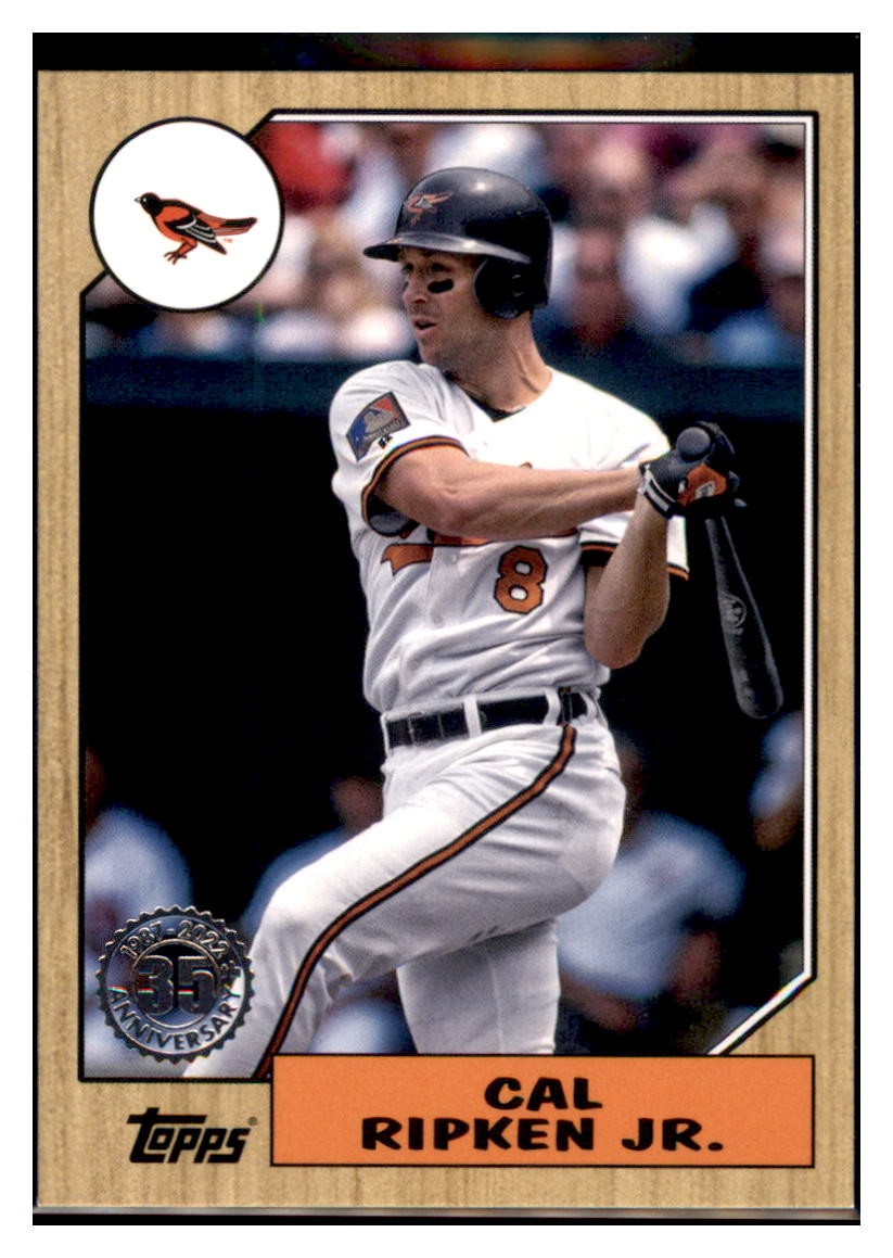 2022 Topps Cal Ripken Jr. 1987 35th Anniversary Baltimore Orioles #T87-74 Baseball
card BMB1B simple Xclusive Collectibles