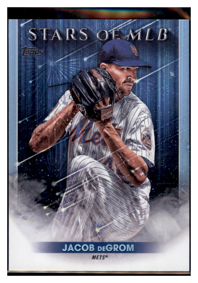 2022 Topps Jacob deGrom Stars of the MLB New York Mets #SMLBC-13 Baseball
card BMB1B simple Xclusive Collectibles