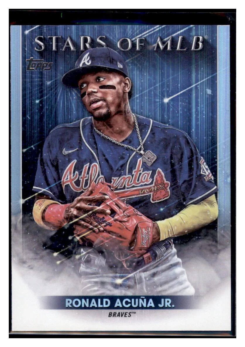 2022 Topps Ronald Acuna Jr. Stars of the MLB Atlanta Braves #SMLB-2 Baseball card BMB1B simple Xclusive Collectibles