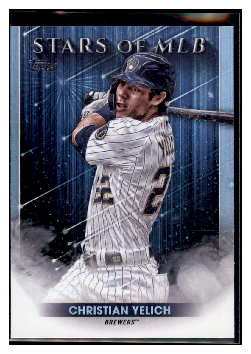 2022 Topps Christian Yelich Stars of the MLB Milwaukee Brewers #SMLB-11 Baseball
card BMB1B simple Xclusive Collectibles