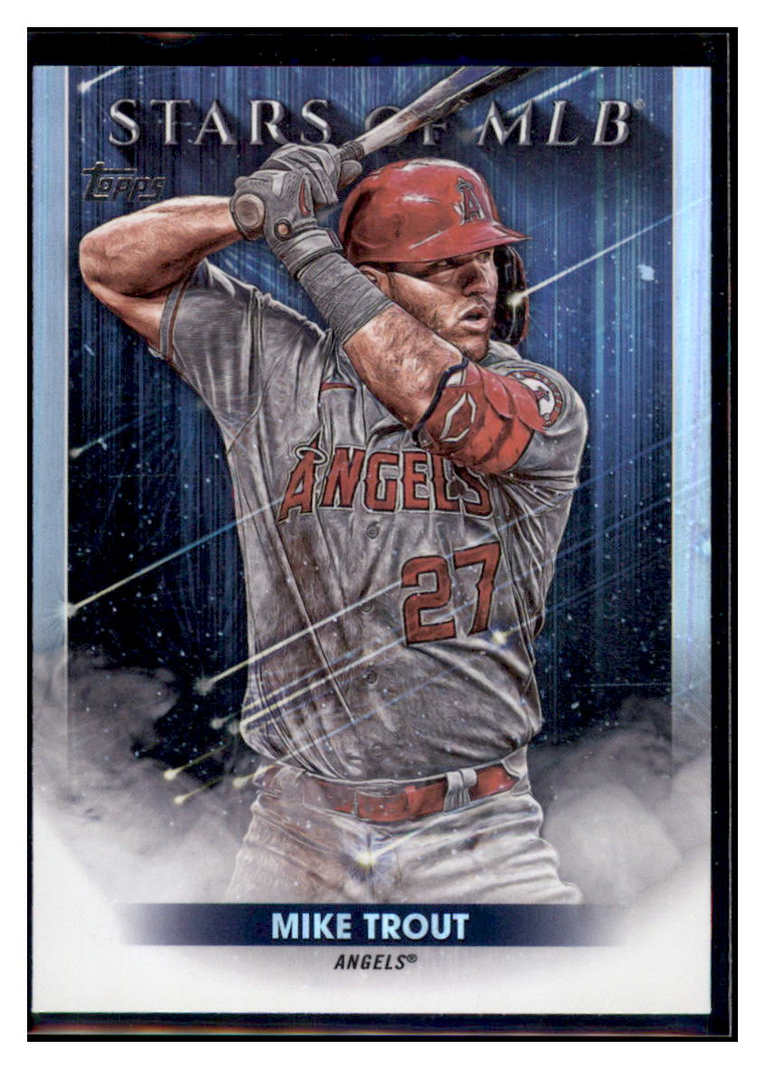 2022 Topps Mike Trout Stars of the MLB Los Angeles Angels #SMLB-1 Baseball
card BMB1B simple Xclusive Collectibles
