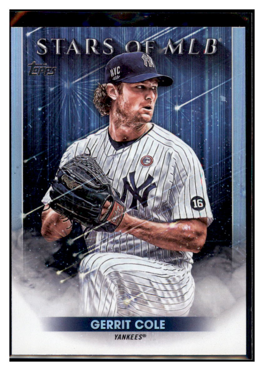 2022 Topps Gerrit Cole New York Yankees #SMLBC-26 Baseball
card BMB1B simple Xclusive Collectibles