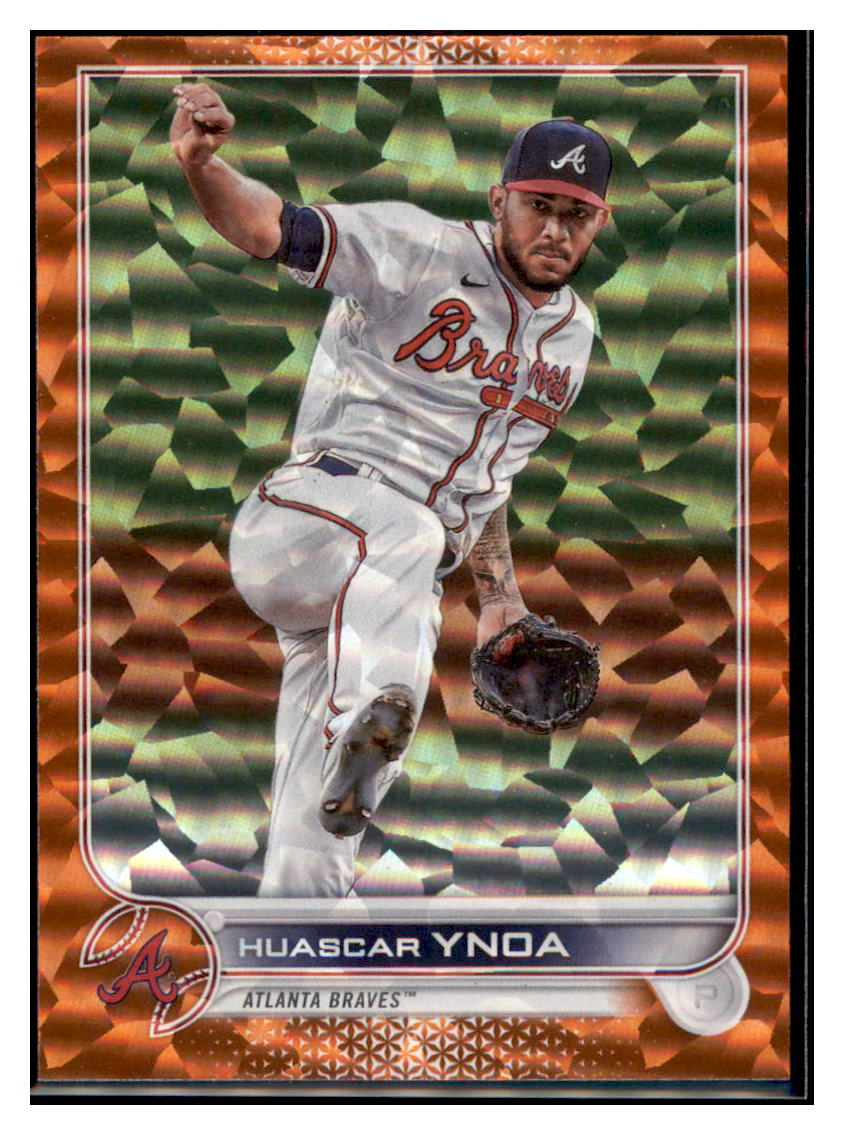 2022 Topps Huascar Ynoa Atlanta Braves Orange Refractor #3 Baseball card   BMB1B simple Xclusive Collectibles   