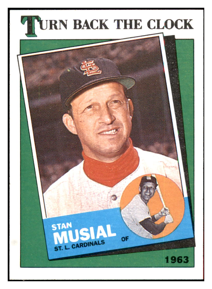 1988 Topps Stan Musial Turn Back the Clock St. Louis Cardinals #250 Baseball
card BMB1B simple Xclusive Collectibles