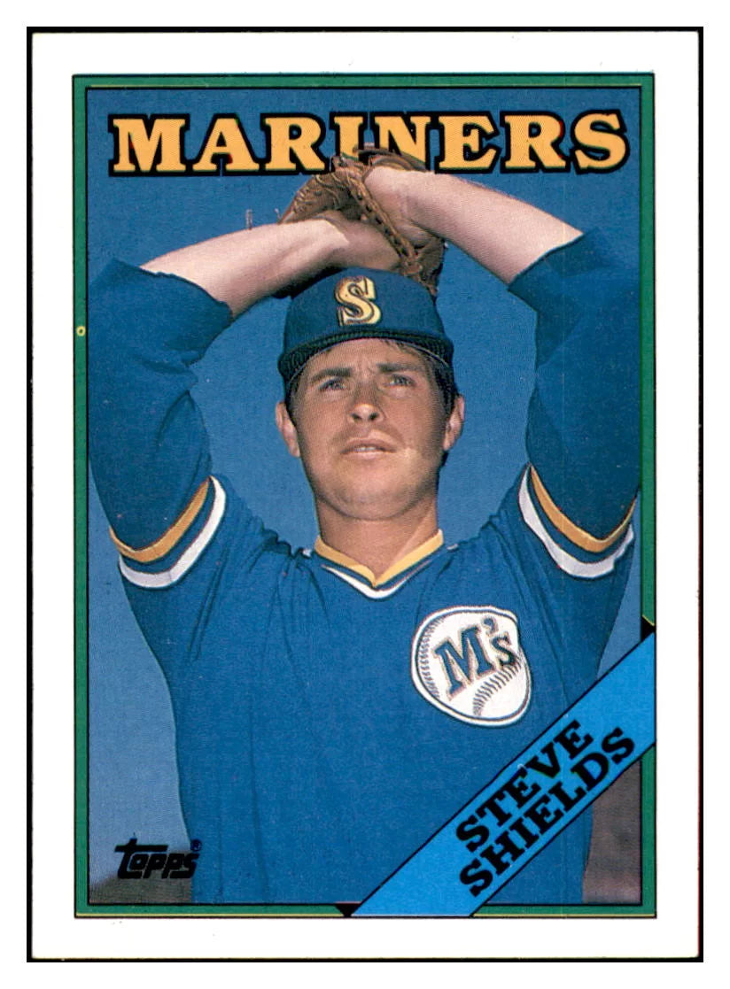 1988 Topps Steve Shields Seattle Mariners #632 Baseball card BMB1B simple Xclusive Collectibles