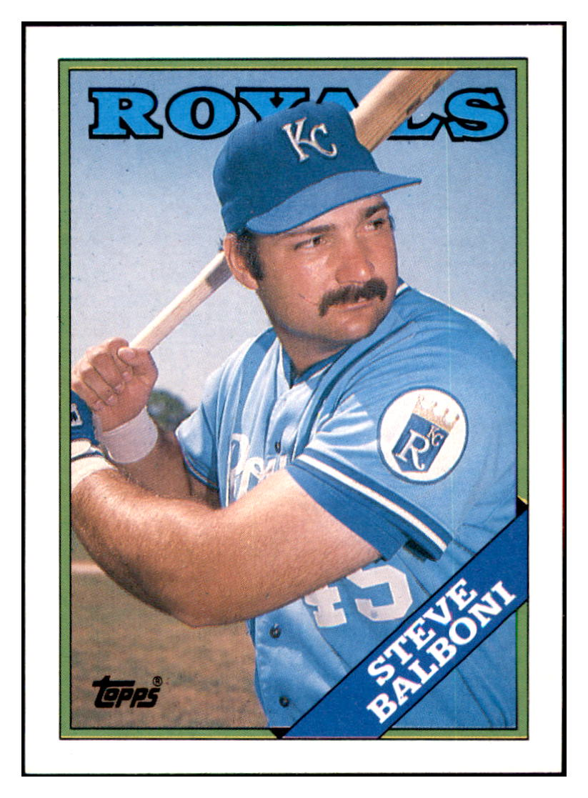 1988 Topps Steve Balboni Kansas City Royals #638 Baseball
card BMB1B simple Xclusive Collectibles