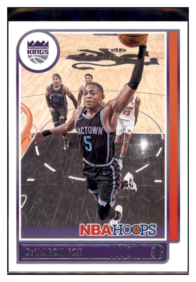 2021 Hoops De'Aaron Fox Sacramento Kings #88 Basketball card BMB1B simple Xclusive Collectibles