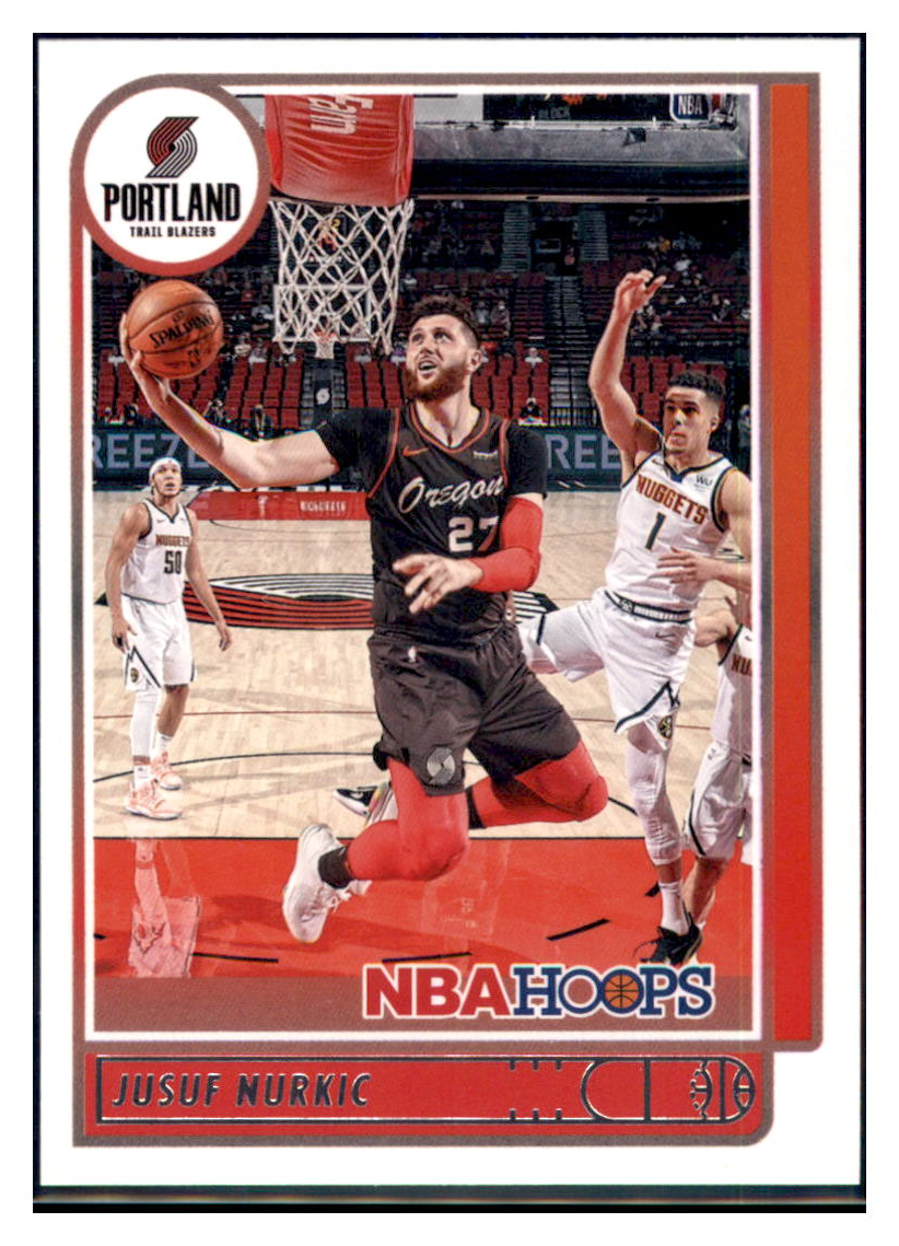 2021 Hoops Jusuf Nurkic Portland Trail Blazers #121 Basketball
card BMB1B simple Xclusive Collectibles