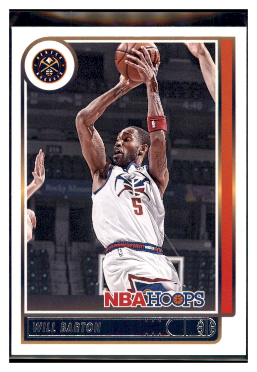 2021 Hoops Will Barton Denver Nuggets #31 Basketball card BMB1B simple Xclusive Collectibles