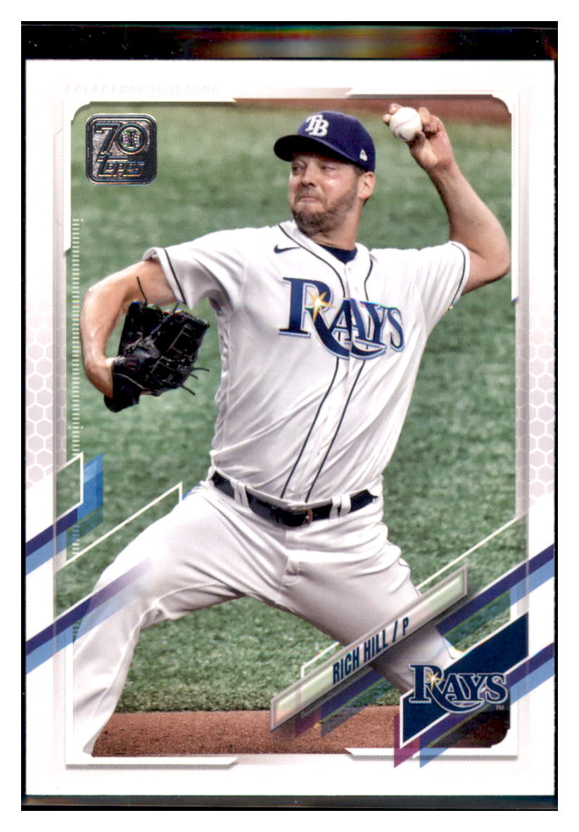 2021 Topps Update Rich Hill    Tampa Bay Rays #US128 Baseball card   BMB1B simple Xclusive Collectibles