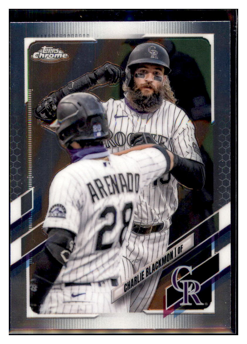 2021 Topps Chrome Charlie Blackmon    Colorado Rockies #67 Baseball card   BMB1C simple Xclusive Collectibles