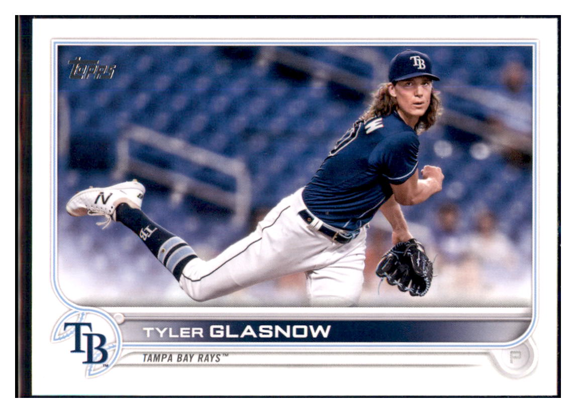 2022 Topps Tyler Glasnow    Tampa Bay Rays #302 Baseball card   BMB1C simple Xclusive Collectibles