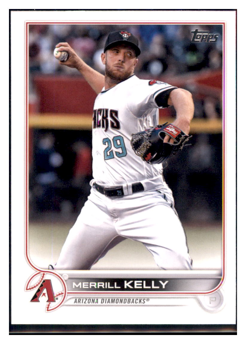 2022 Topps Merrill Kelly    Arizona Diamondbacks #74 Baseball
  card   BMB1C simple Xclusive Collectibles   