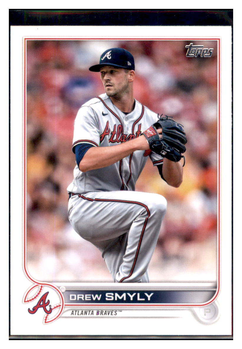 2022 Topps Drew Smyly Atlanta Braves #195 Baseball card BMB1C simple Xclusive Collectibles