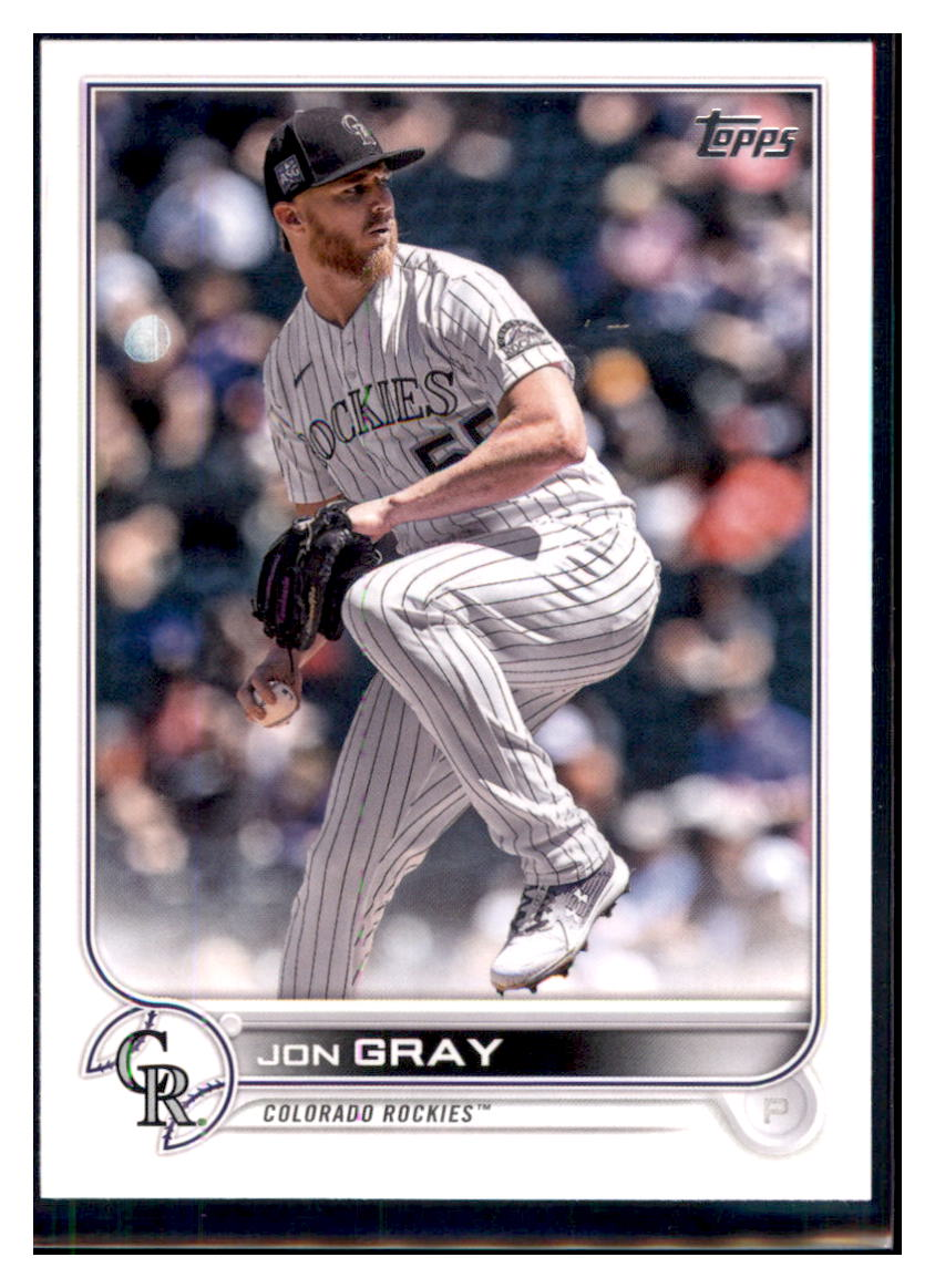 2022 Topps Jon Gray Colorado Rockies #161 Baseball card BMB1C simple Xclusive Collectibles