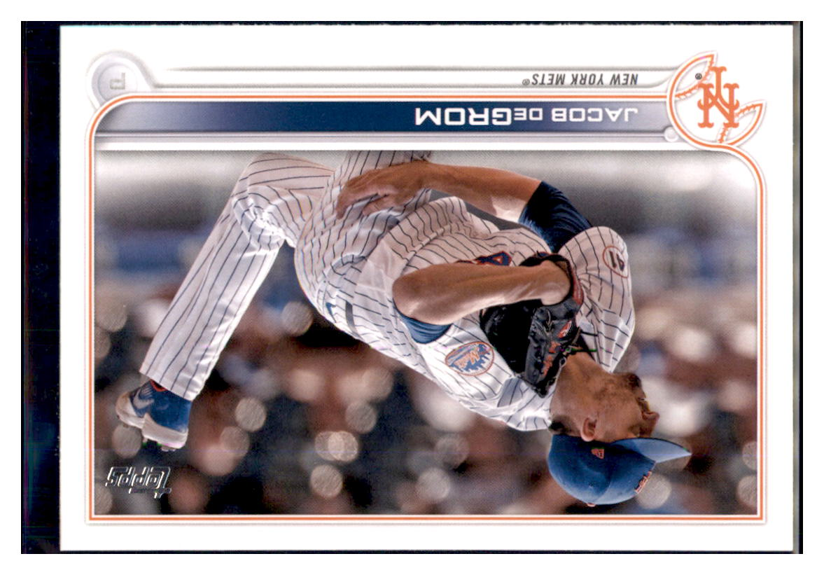 2022 Topps Jacob deGrom New York Mets #330 Baseball card BMB1C simple Xclusive Collectibles