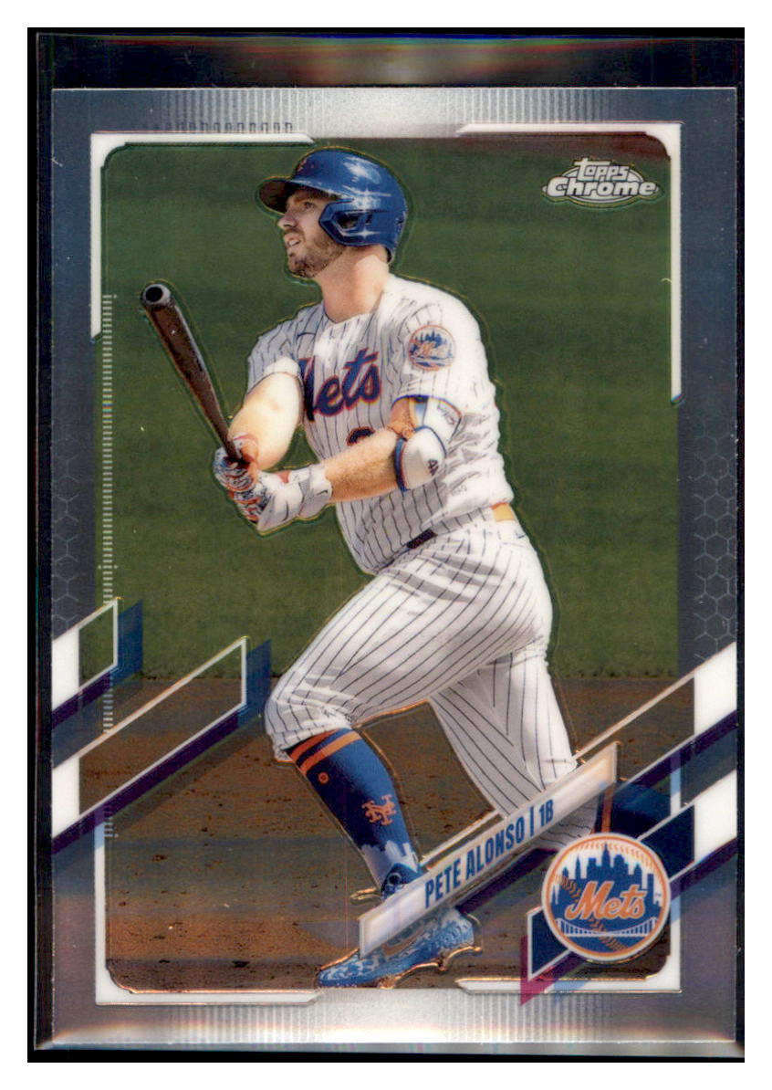 2021 Topps Chrome Pete Alonso    New York Mets #11 Baseball card   BMB1C simple Xclusive Collectibles