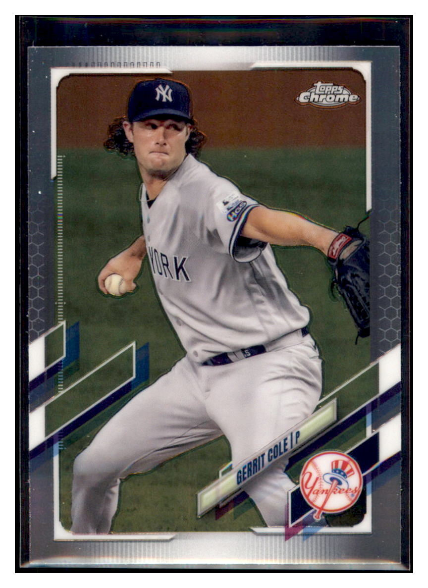 2021 Topps Chrome Gerrit Cole    New York Yankees #80 Baseball card   BMB1C simple Xclusive Collectibles