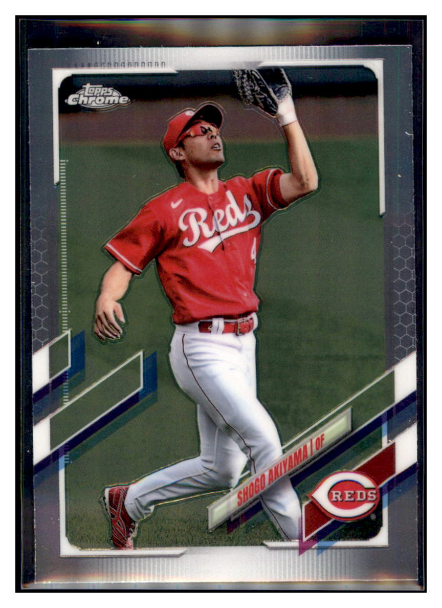 2021 Topps Chrome Shogo Akiyama Cincinnati Reds #206 Baseball card BMB1C simple Xclusive Collectibles