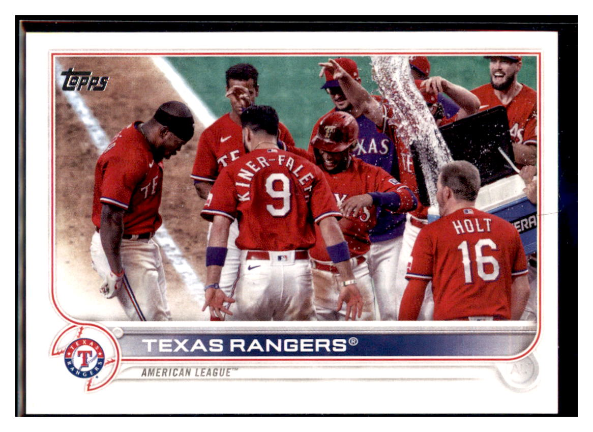 2022 Topps Texas Rangers TC Texas Rangers #558 Baseball card BMB1C simple Xclusive Collectibles
