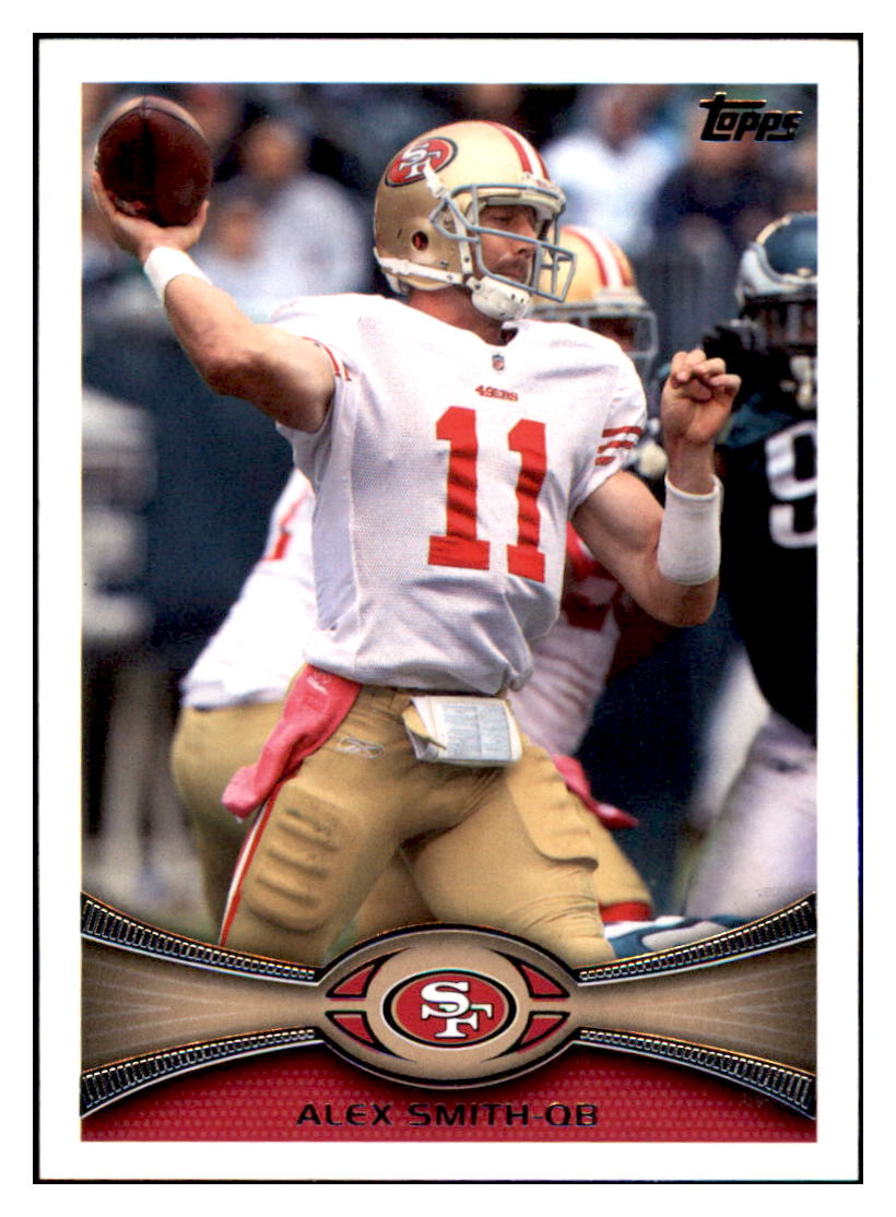 2012 Topps Alex Smith San Francisco 49ers #52a Football
card CBT1A simple Xclusive Collectibles