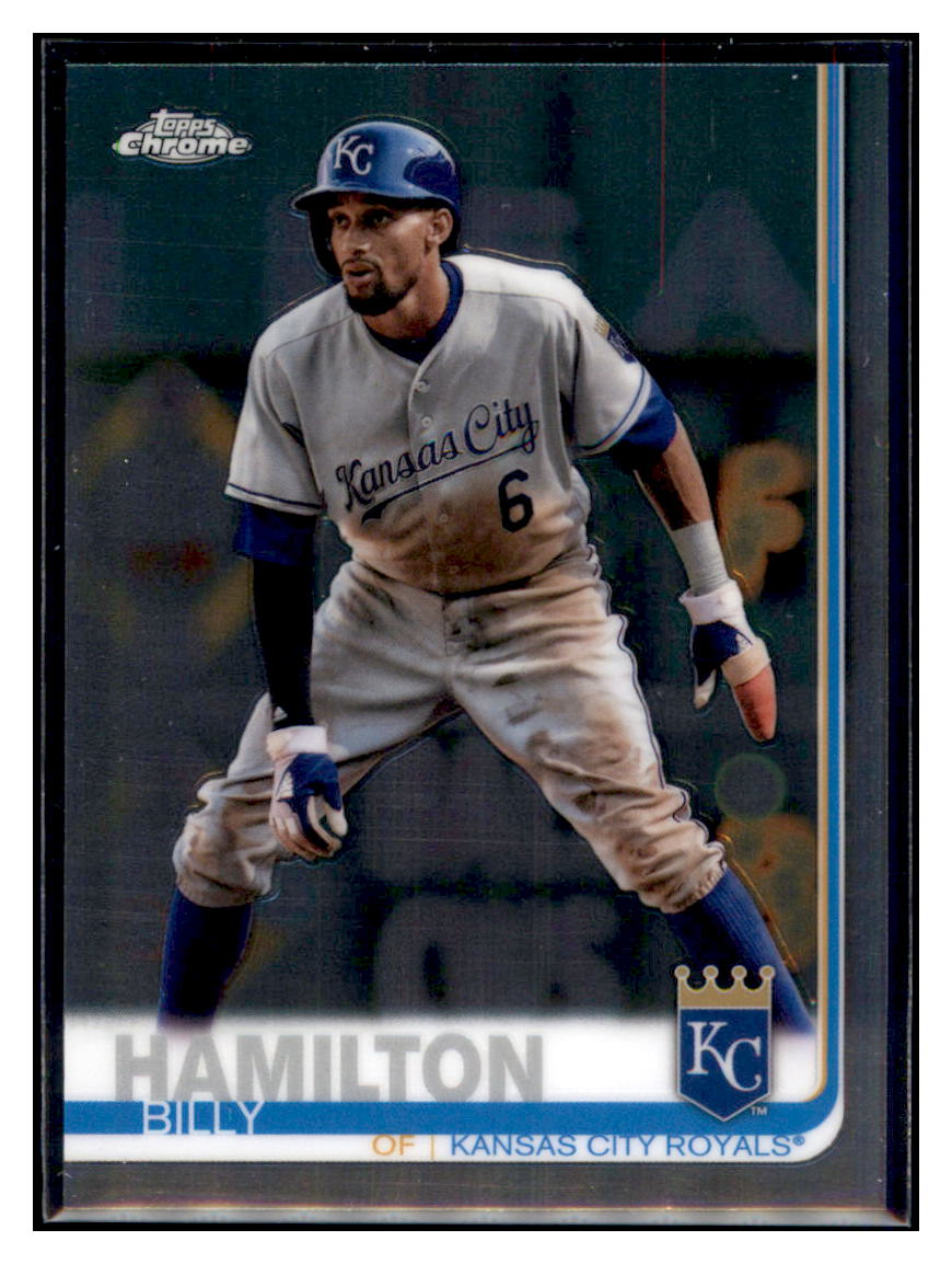 2019 Topps Chrome Billy Hamilton    Kansas City Royals #142 Baseball
  card   CBT1A simple Xclusive Collectibles