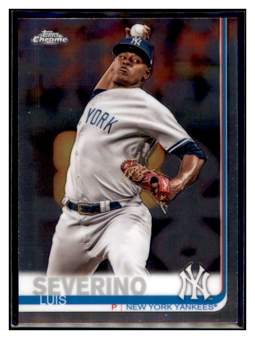 2019 Topps Chrome Luis Severino New York Yankees #98 Baseball card CBT1A simple Xclusive Collectibles