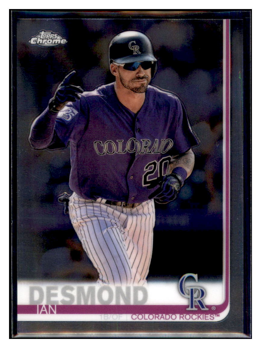 2019 Topps Chrome Ian Desmond    Colorado Rockies #113 Baseball card   CBT1A simple Xclusive Collectibles   
