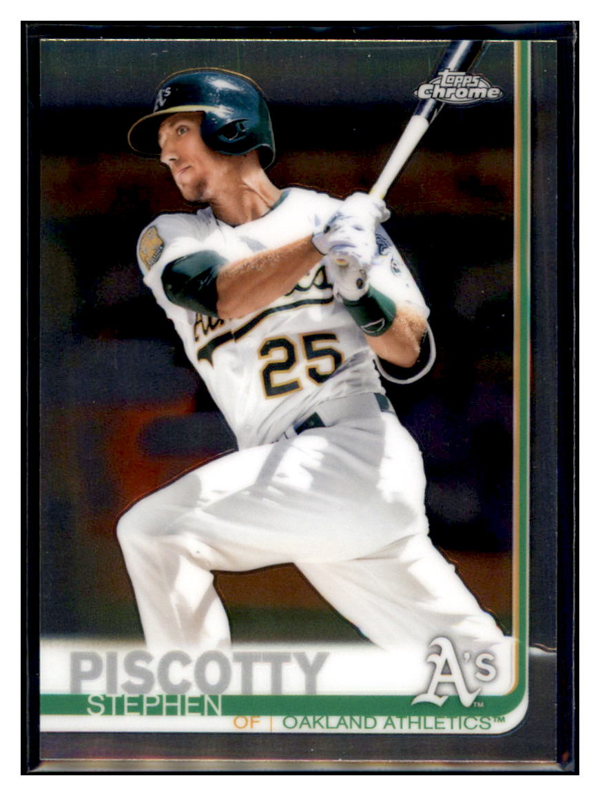 2019 Topps Chrome Stephen Piscotty Oakland Athletics #167 Baseball card CBT1A simple Xclusive Collectibles