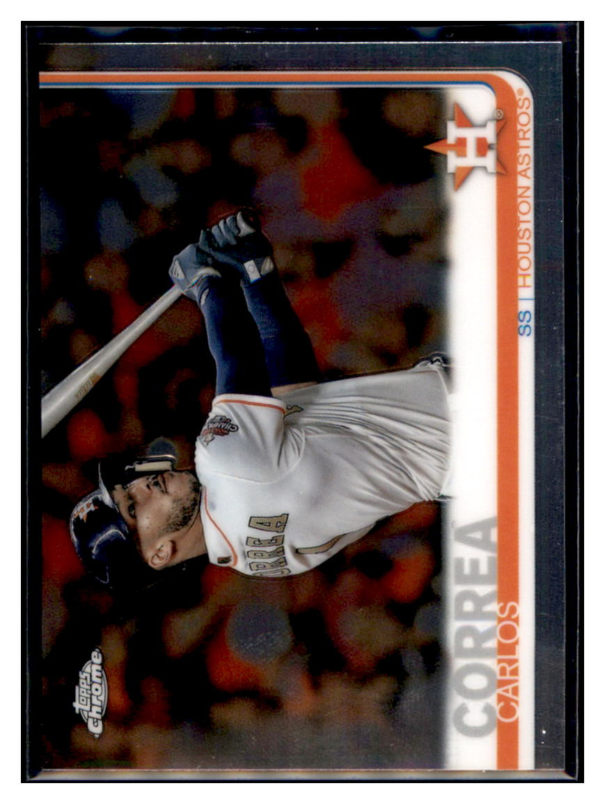 2019 Topps Chrome Carlos Correa Houston Astros #64 Baseball card CBT1A simple Xclusive Collectibles