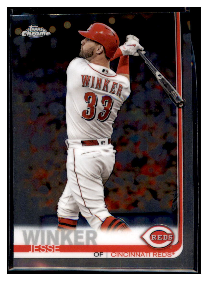 2019 Topps Chrome Jesse Winker Cincinnati Reds #61 Baseball card CBT1A simple Xclusive Collectibles