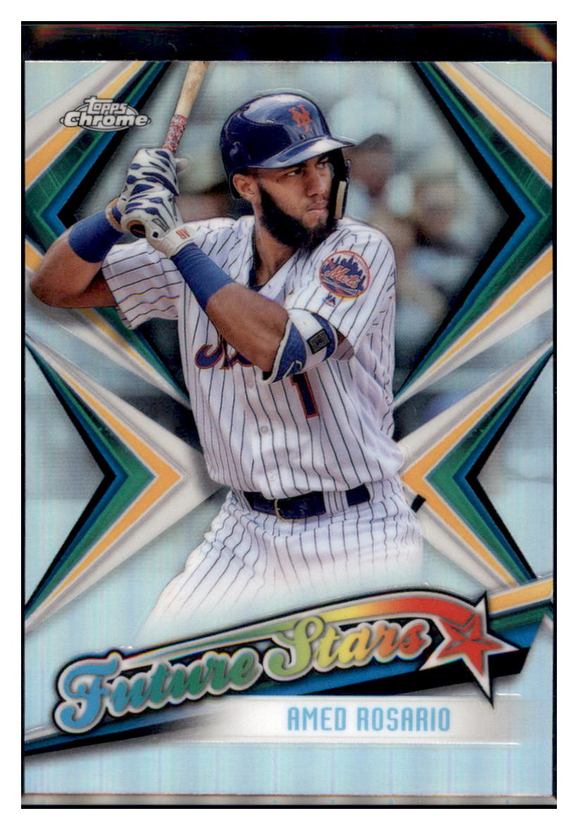 2019 Topps Chrome Amed Rosario Future Stars New York Mets #FS-18 Baseball card   CBT1A simple Xclusive Collectibles