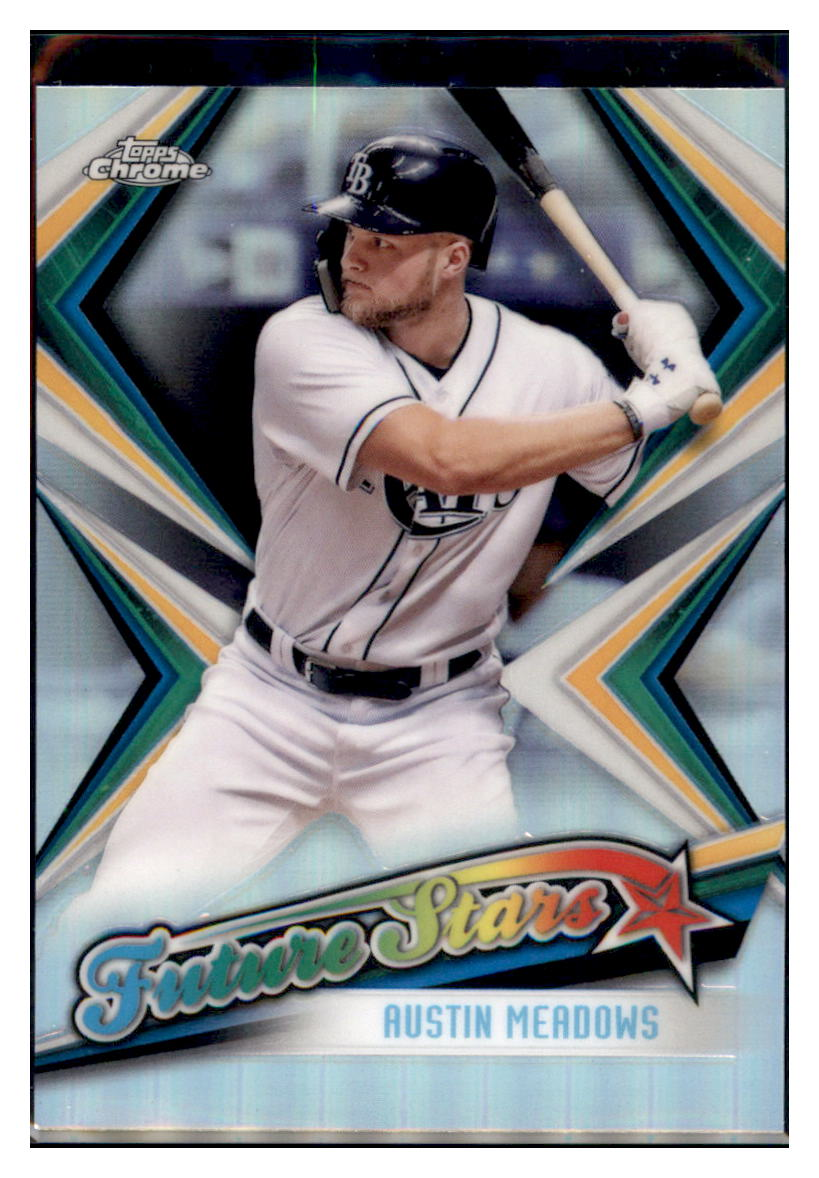 2019 Topps Chrome Austin Meadows Future Stars Tampa Bay Rays #FS-9 Baseball card CBT1A simple Xclusive Collectibles