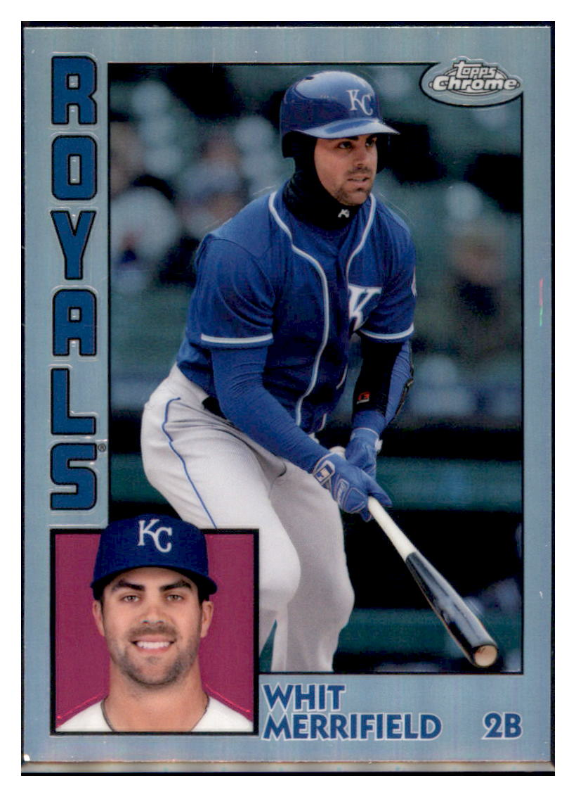 2019 Topps Chrome Whit Merrifield    Kansas City Royals #84TC-15 Baseball
  card   CBT1A simple Xclusive Collectibles   