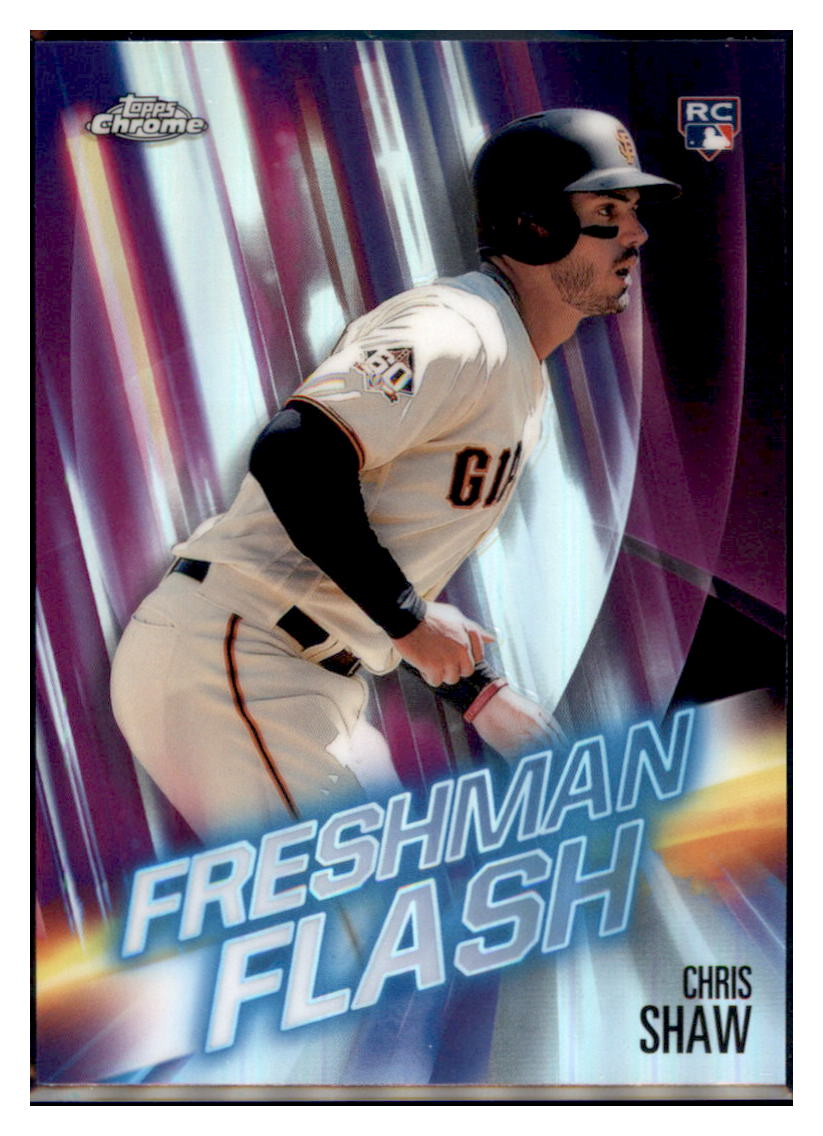 2019 Topps Chrome Chris Shaw Freshman Flash San Francisco Giants #FF-11 Baseball
card CBT1A simple Xclusive Collectibles