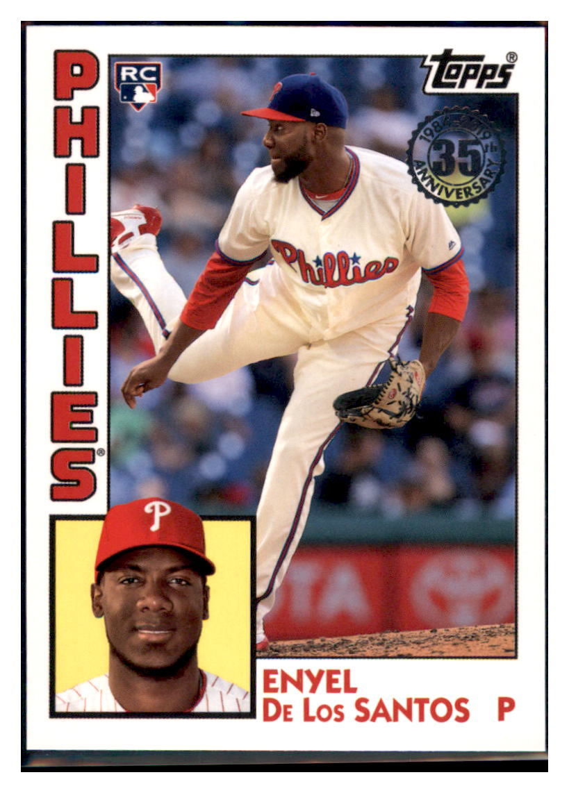 2019 Topps Enyel De Los Santos    Philadelphia Phillies #84R-ED Baseball
  card   CBT1A simple Xclusive Collectibles